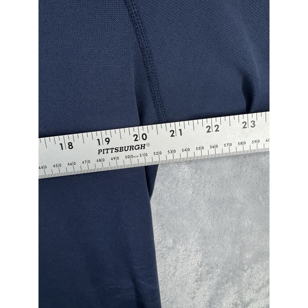 Rhone Blue Performance Long Sleeve Polo Shirt Men's Size M - Picture 4 of 6